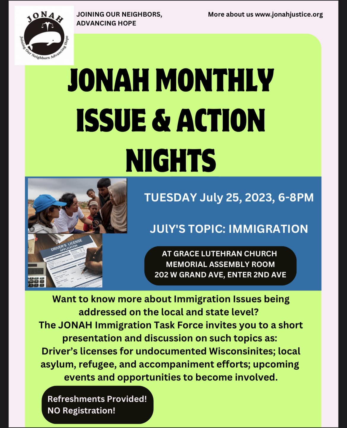 JONAH’s Immigration Task Force