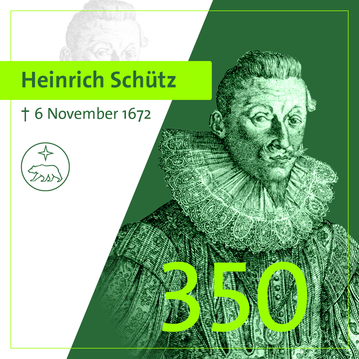 Heinrich Schütz german composer 18 October 1585 / 6 November 1672