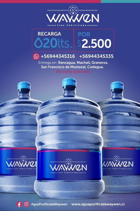 Feria Rancagua | ¡Hidrátate con Waywen, agua purificada a | Facebook