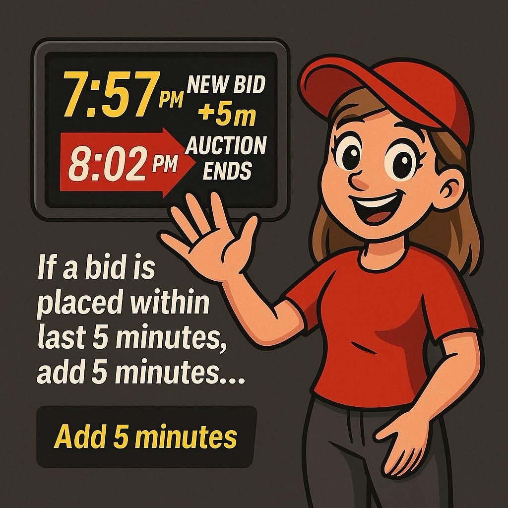 📢 Rule #2: Auction Time Extension ⏰... - Just Win Liquidation | Facebook