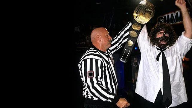 26 years ago today, Mankind defeated Stone Cold and Triple H in a
