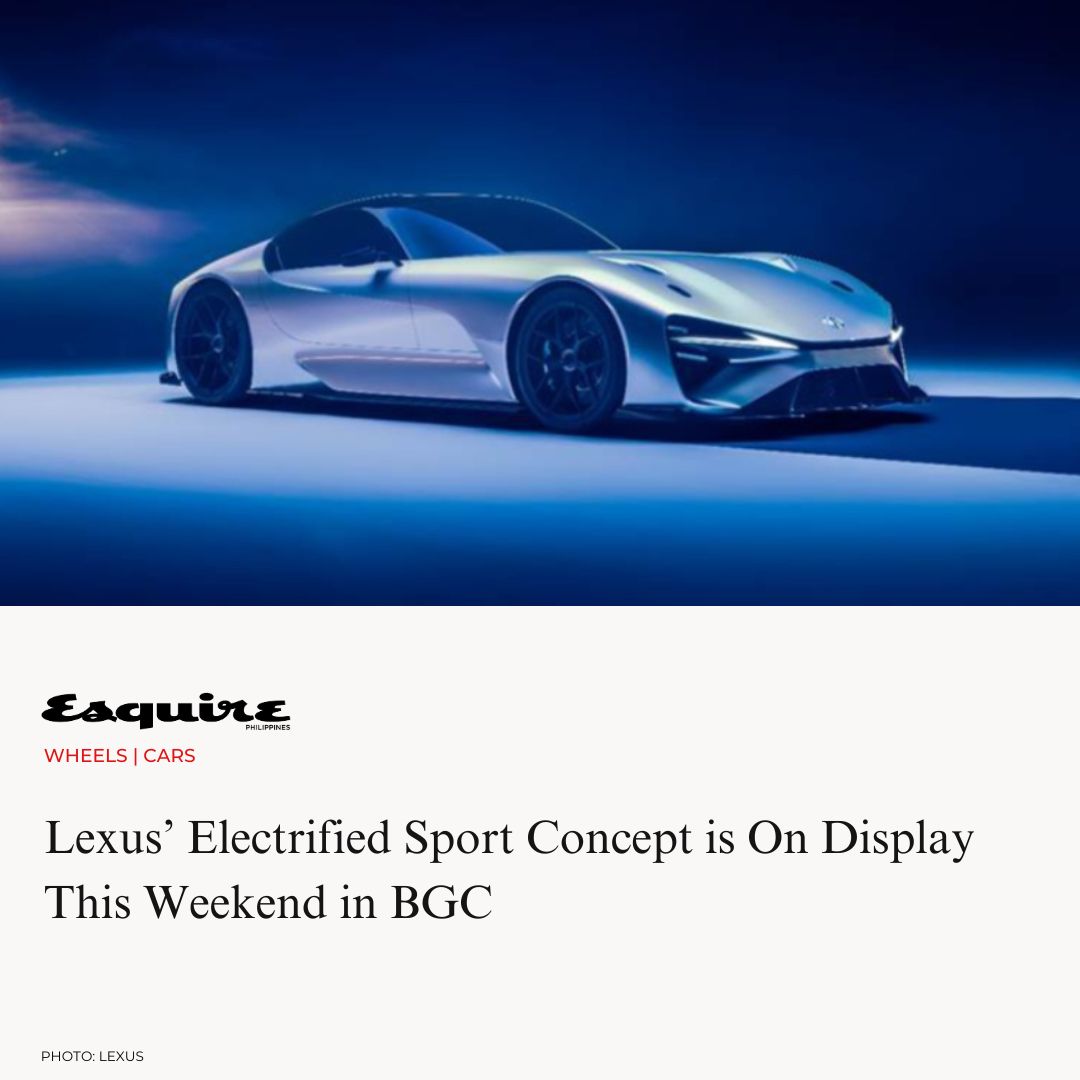 It’s a glimpse into Lexus’ vision of... - Esquire Philippines | Facebook