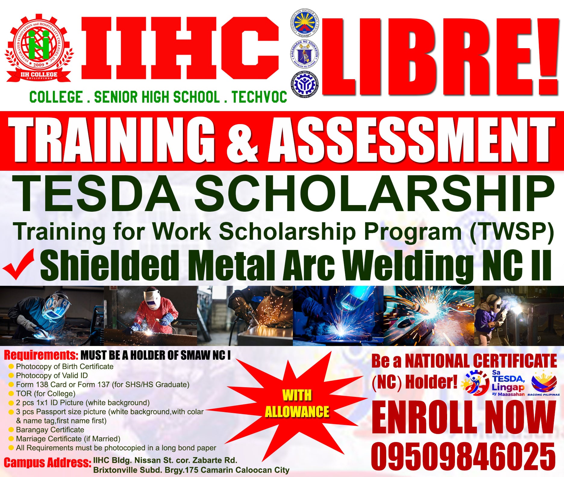 IIHC - IIH College is now accepting enrollee for FREE TRAINING AND ...