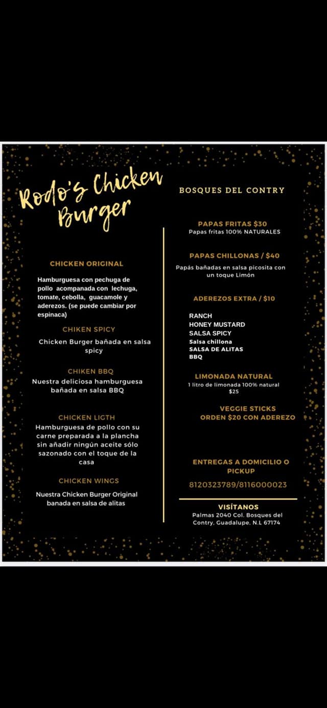 Rodo's Chicken Burger