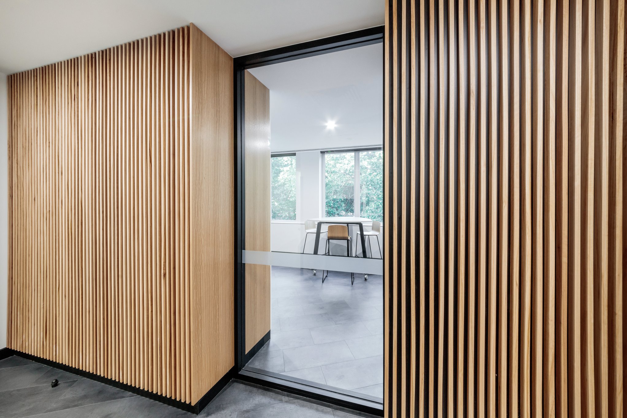 AMA Projects - Not your average wall! This timber facade...