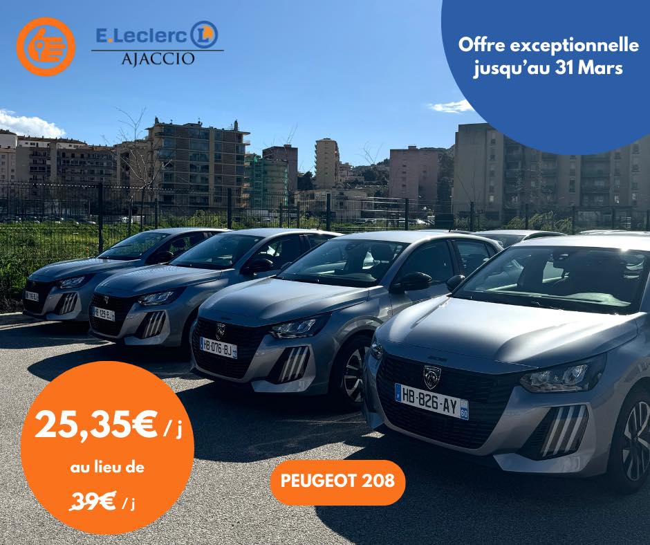 Location Voiture Ajaccio Leclerc