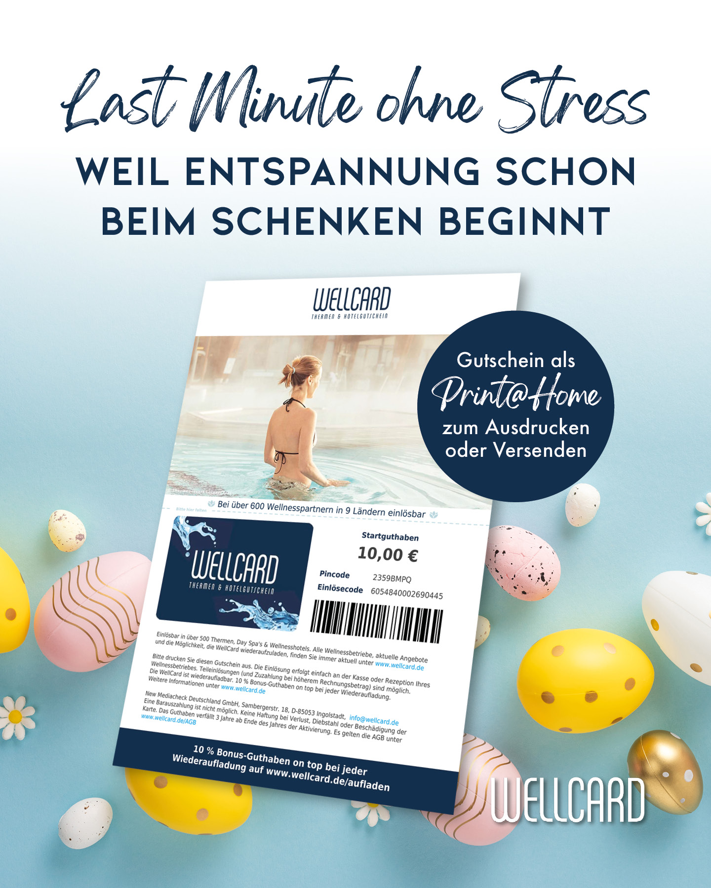 WellCard: Thermen, Hotel & Wellnessgutschein