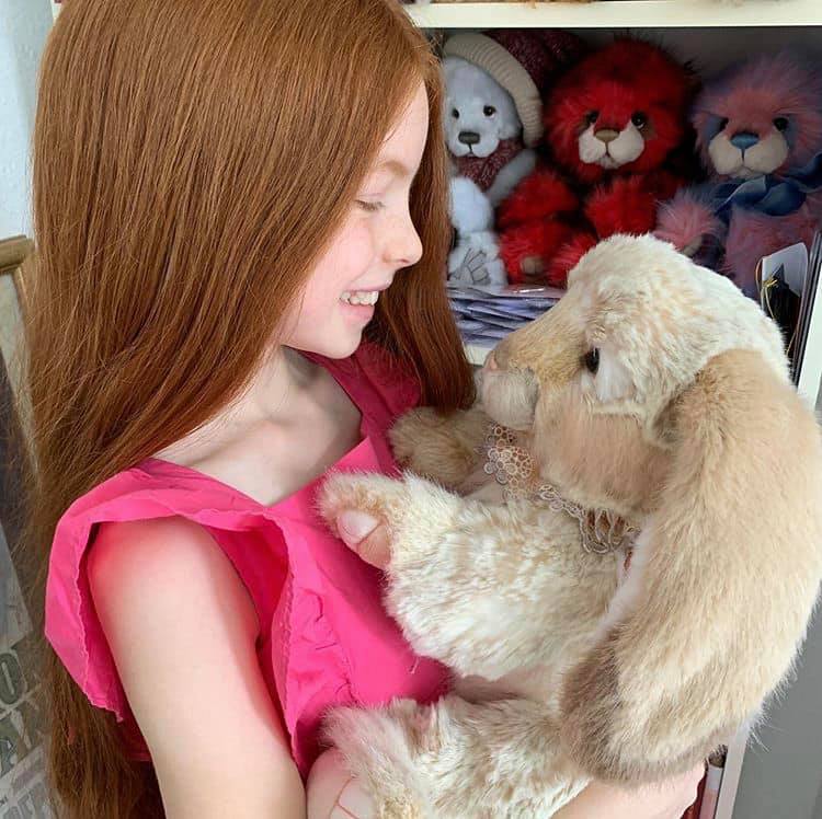 Little - It’s an exciting day for Willa today. The bunny Charlie Bears ...
