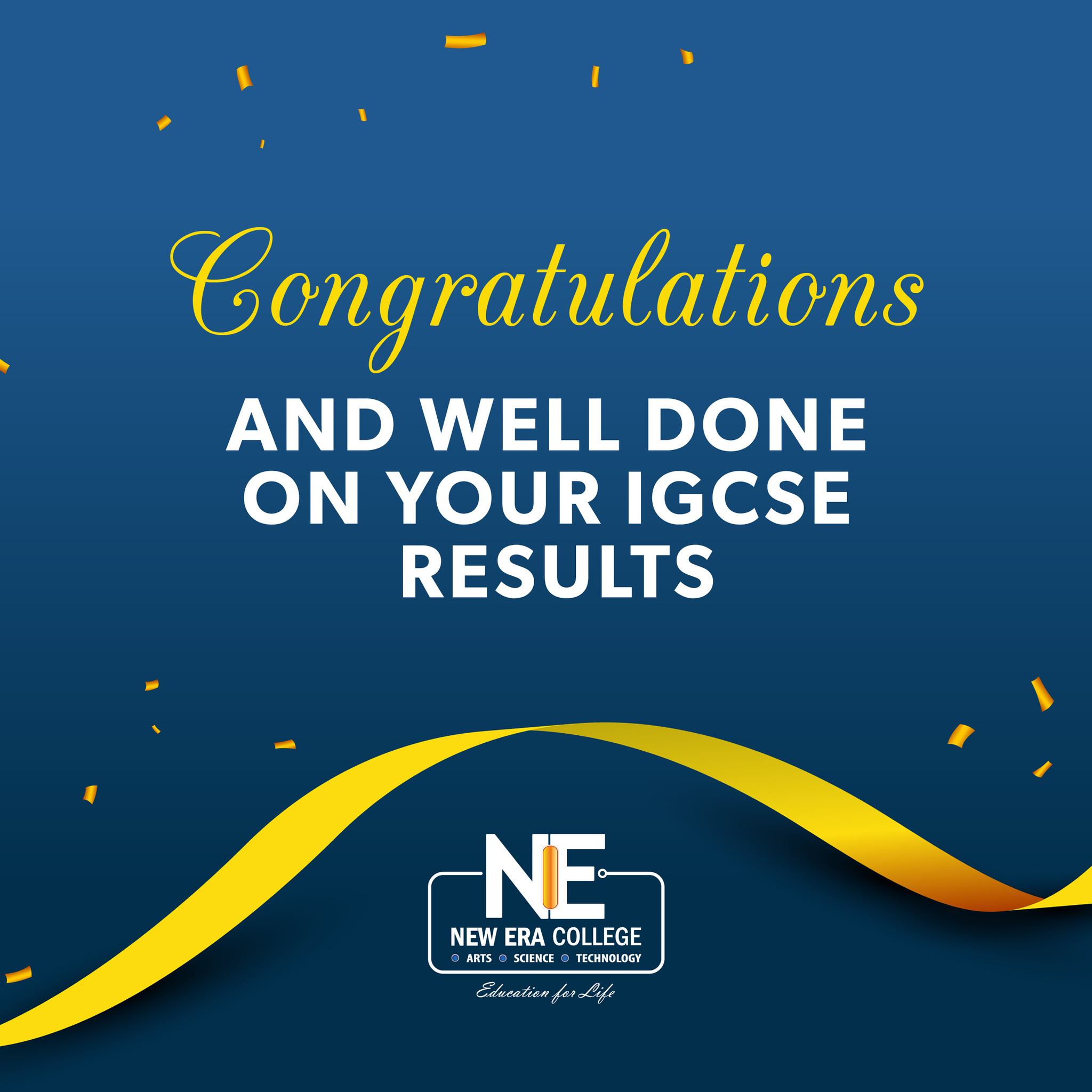 New Era College - Congratulations to all IGCSE school leavers on your ...