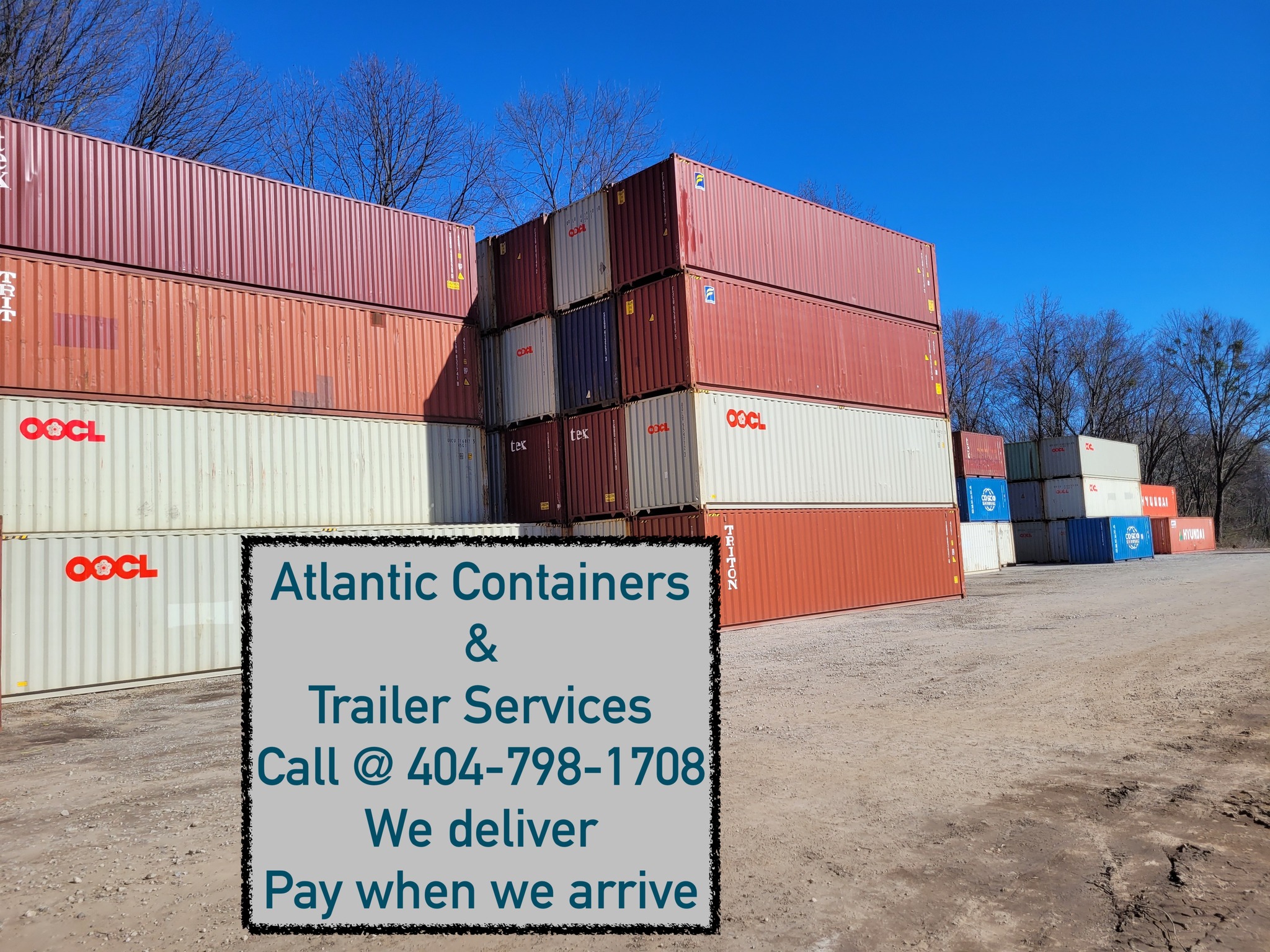 Shipping container resale