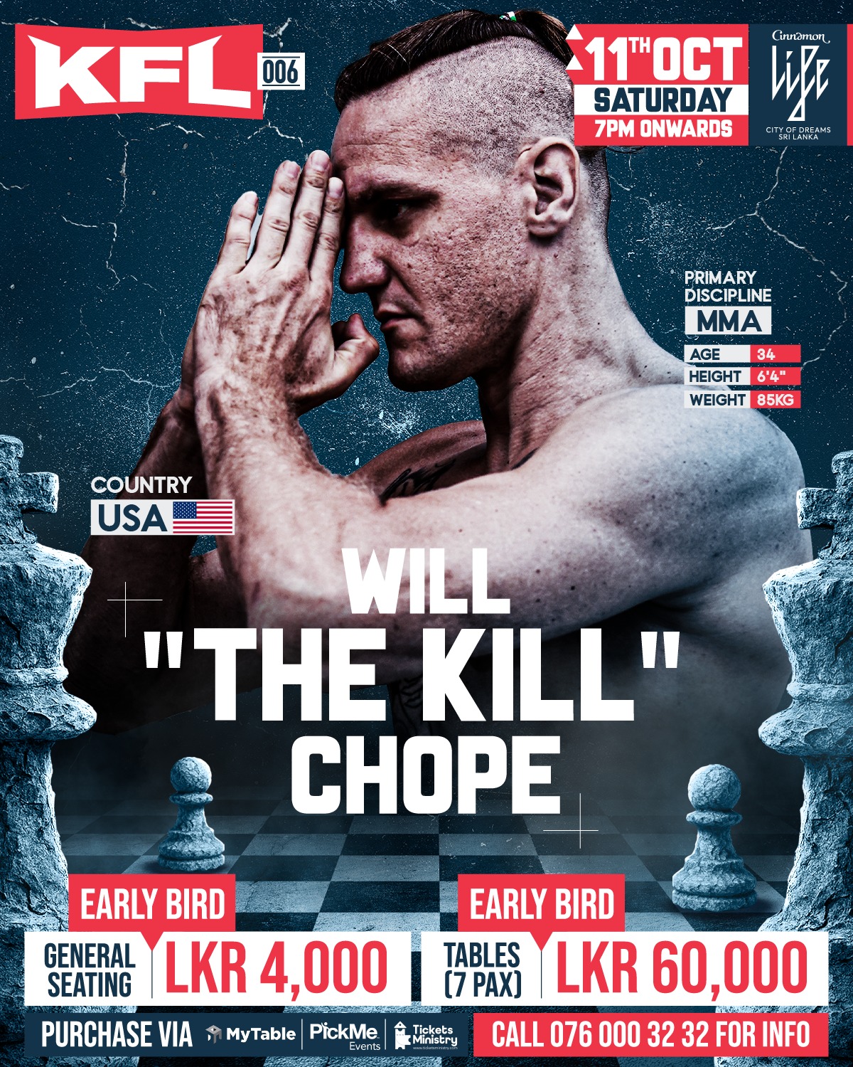 Former UFC fighter Will “The... - KFL - Karma Fight League | Facebook