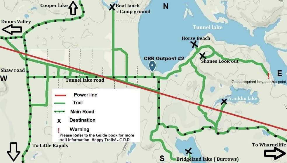 Here is our official trail map for... - Cedar Rail Ranch
