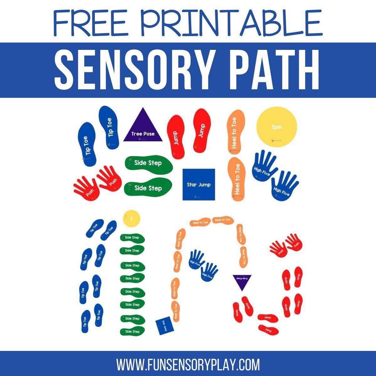 Fun - FREE Sensory Path Download 👣 See it here - https://www ...