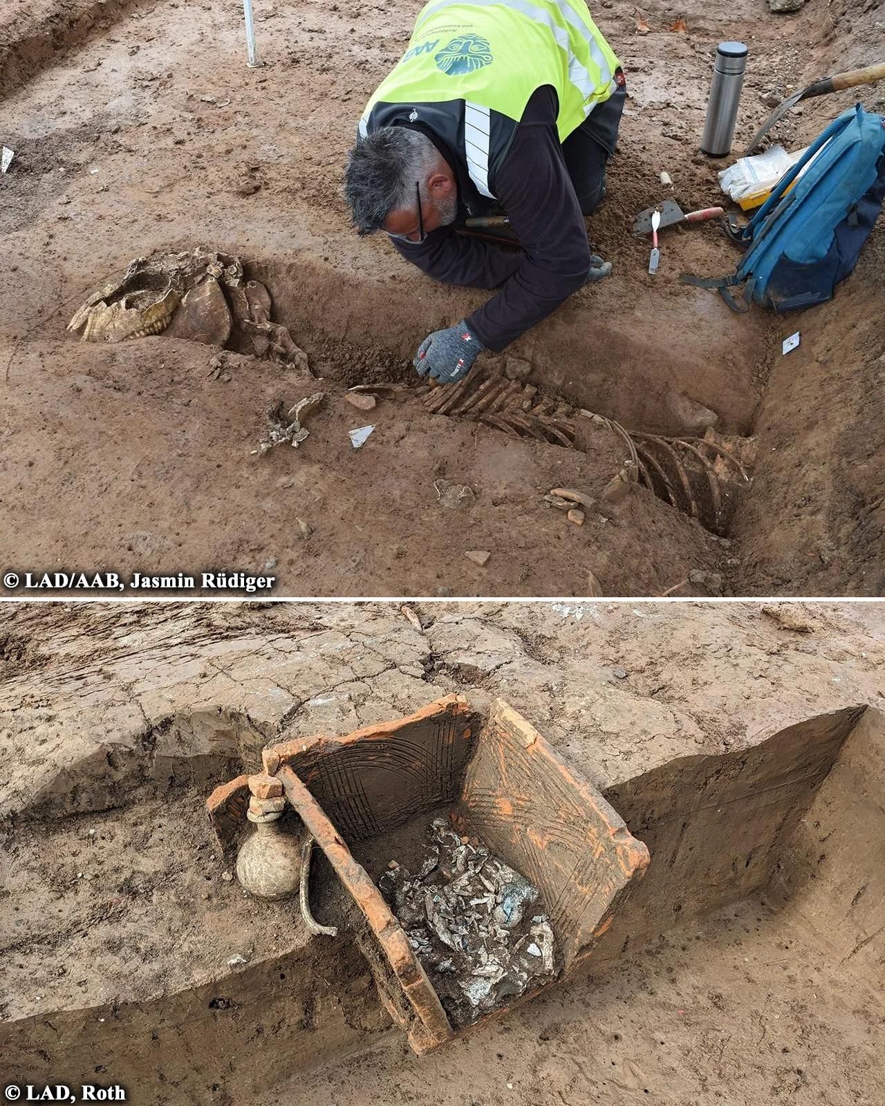 Ancient - 17 Roman graves unearthed in Heidelberg-Neuenheim In the fall ...