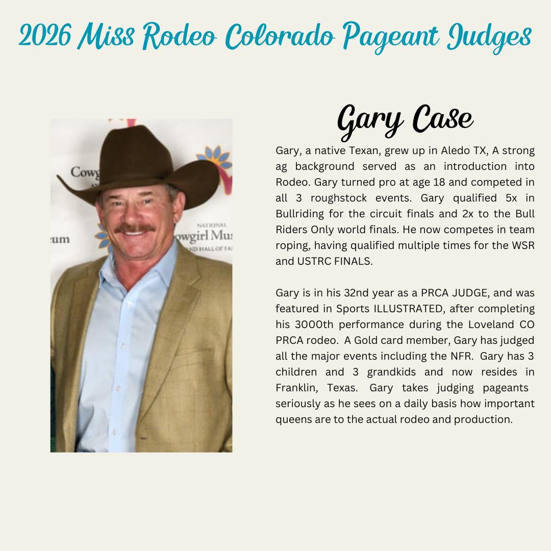 Meet the judges tasked with... - Miss Rodeo Colorado Pageant | Facebook
