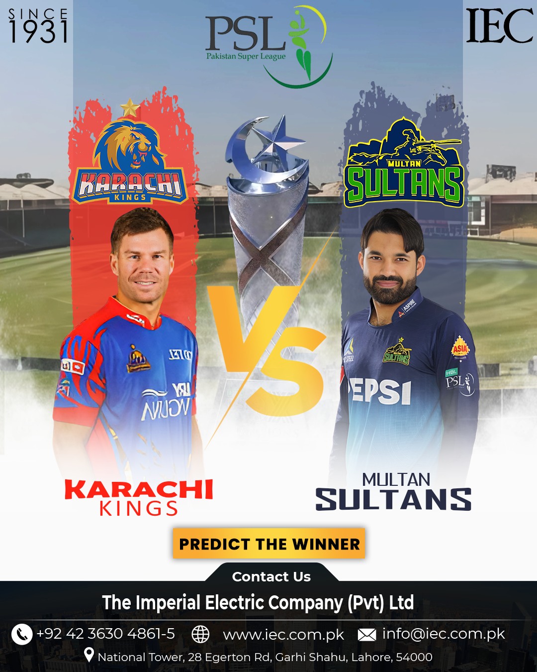 The Imperial - Karachi Kings battle Multan Sultans in PSL 2025! City ...