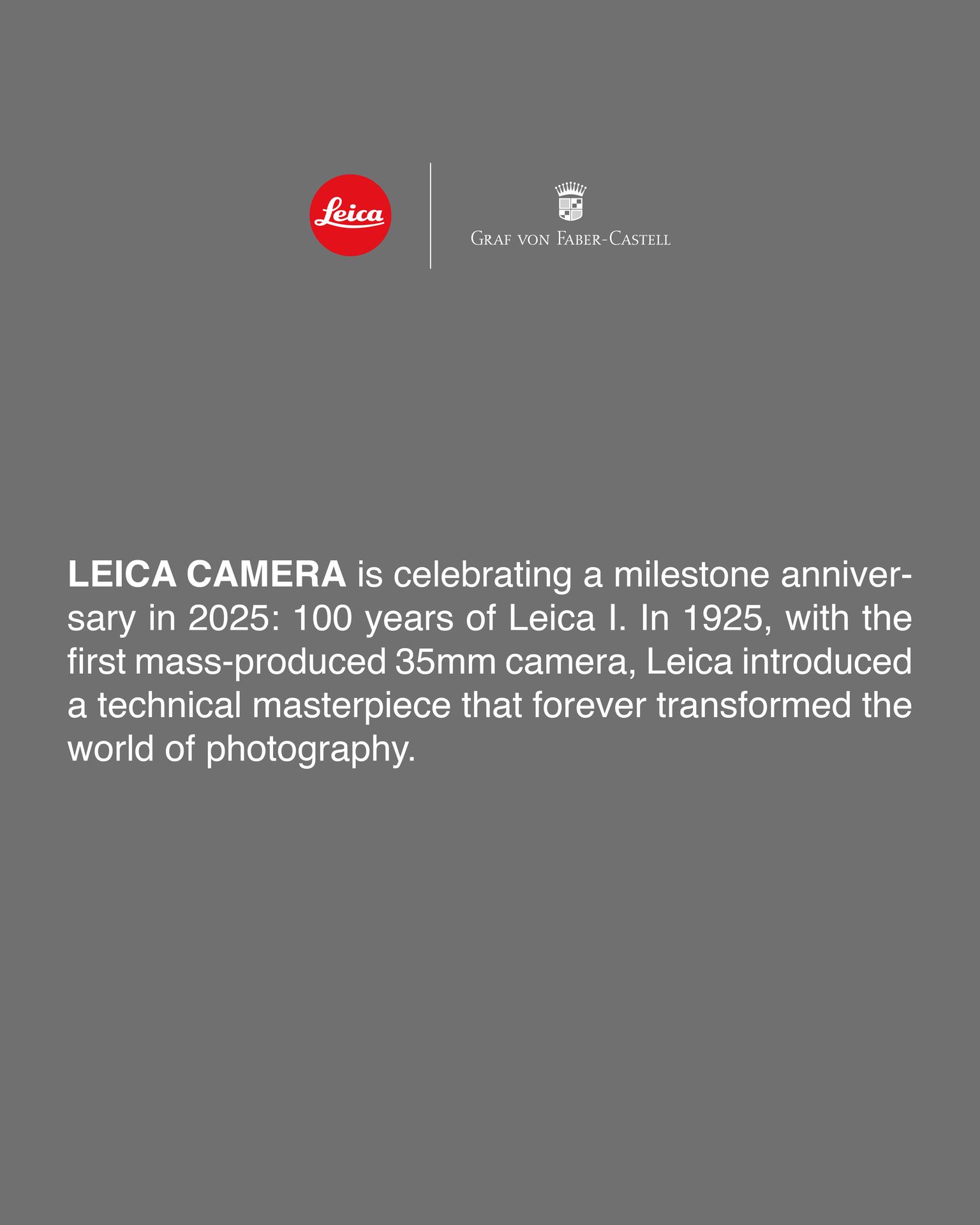 Graf - Did you know? The Leica I, introduced in 1925, not only ...