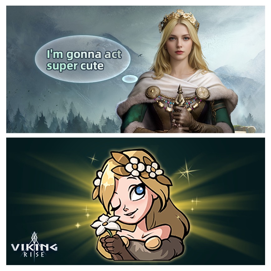 Viking Rise - What's the cutest hero emoji in the game?...