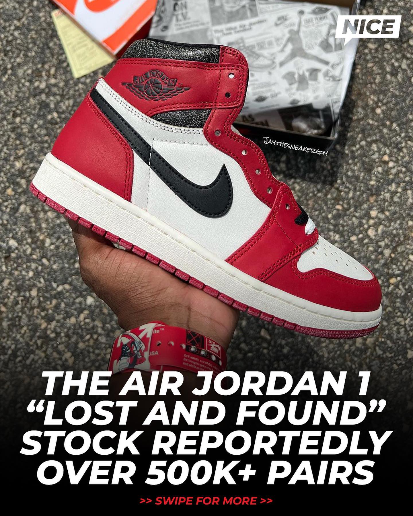 jordan 1 lost and found 500k pairs