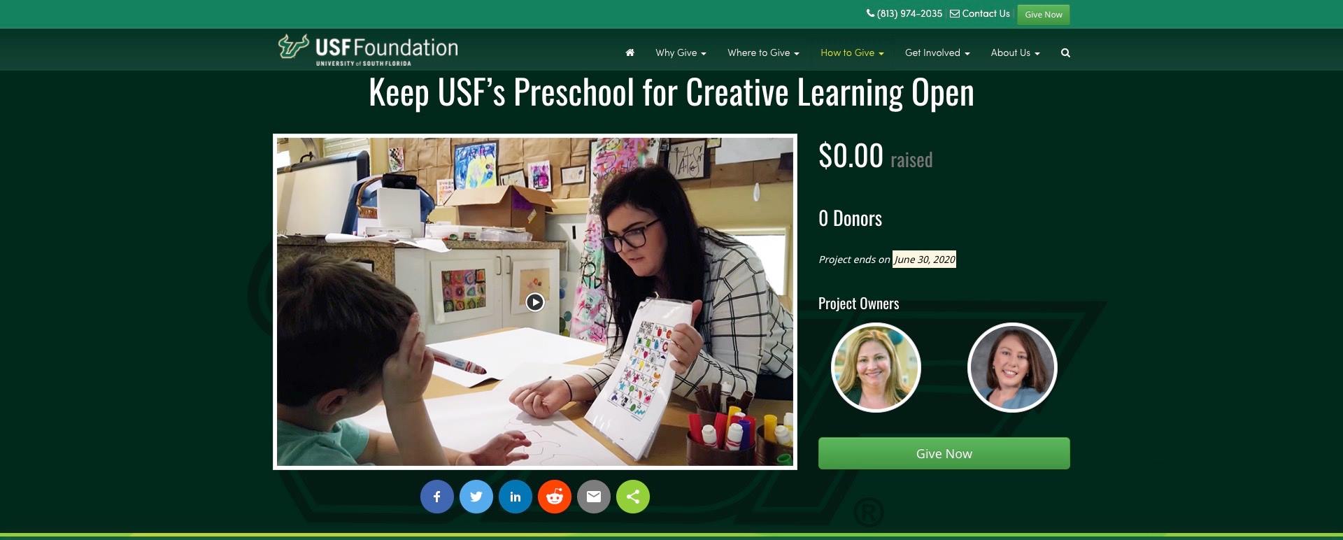 The PCL strives to... - USF Preschool for Creative Learning