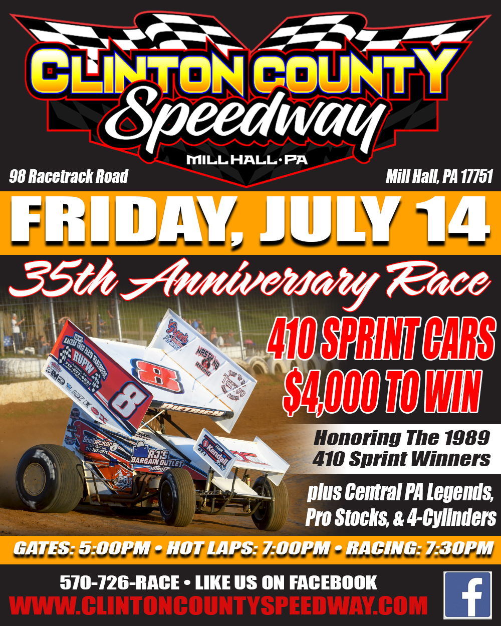 Clinton County Speedway has the... - Area Auto Racing News
