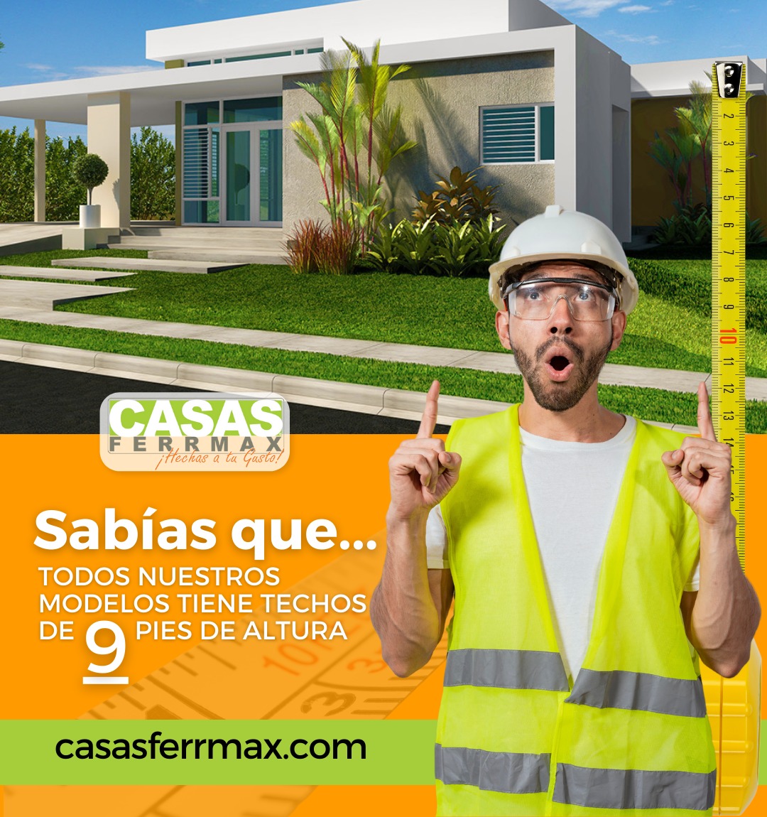 Casas Ferrmax - Los techos altos potencian la percepción...