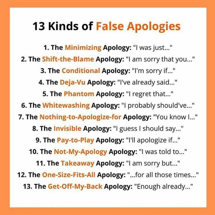 A fake apology is not an apology!... - Youth Say - Online