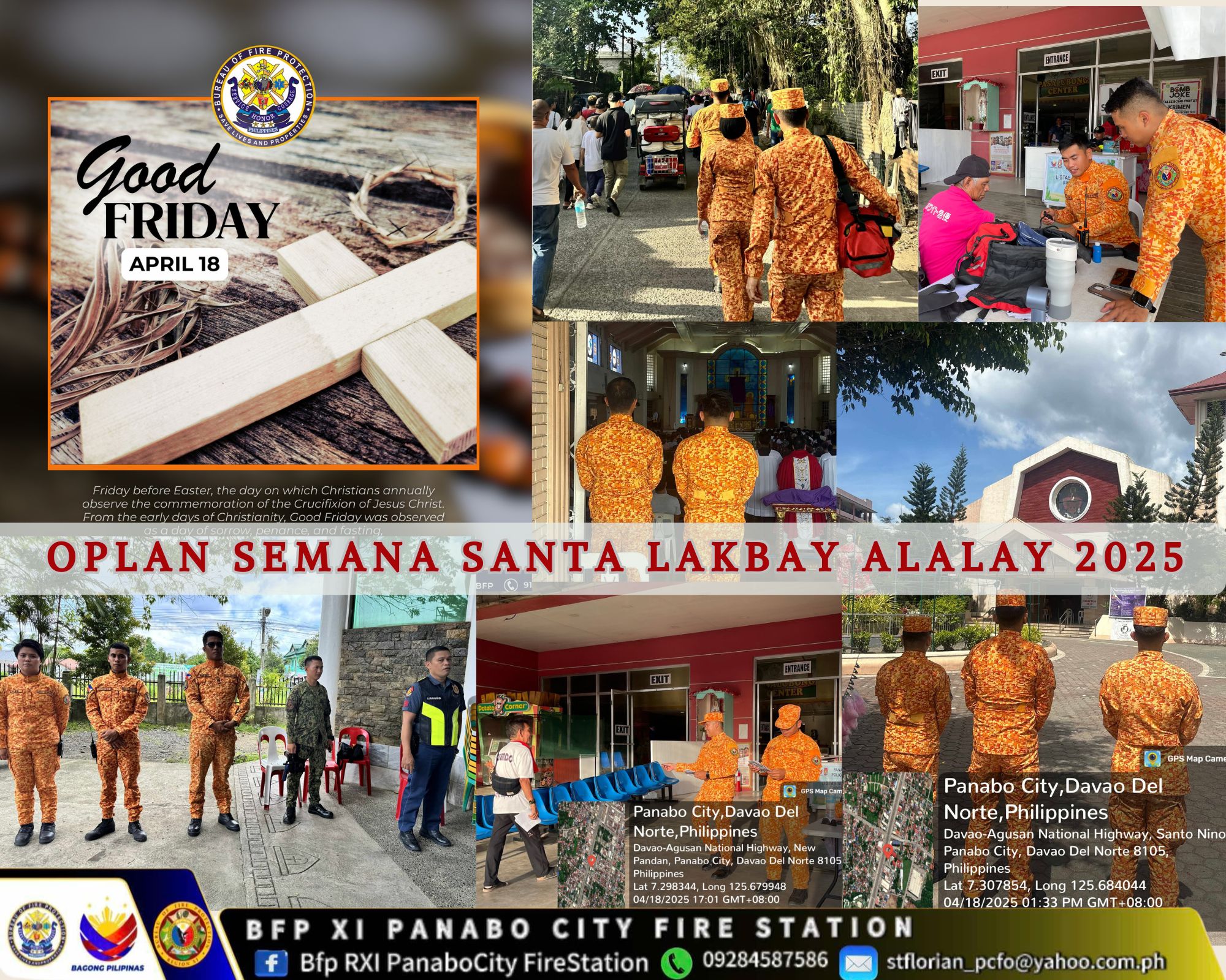 BFP - Oplan Semana Santa Lakbay Alalay 2025 April 18 In line with the ...