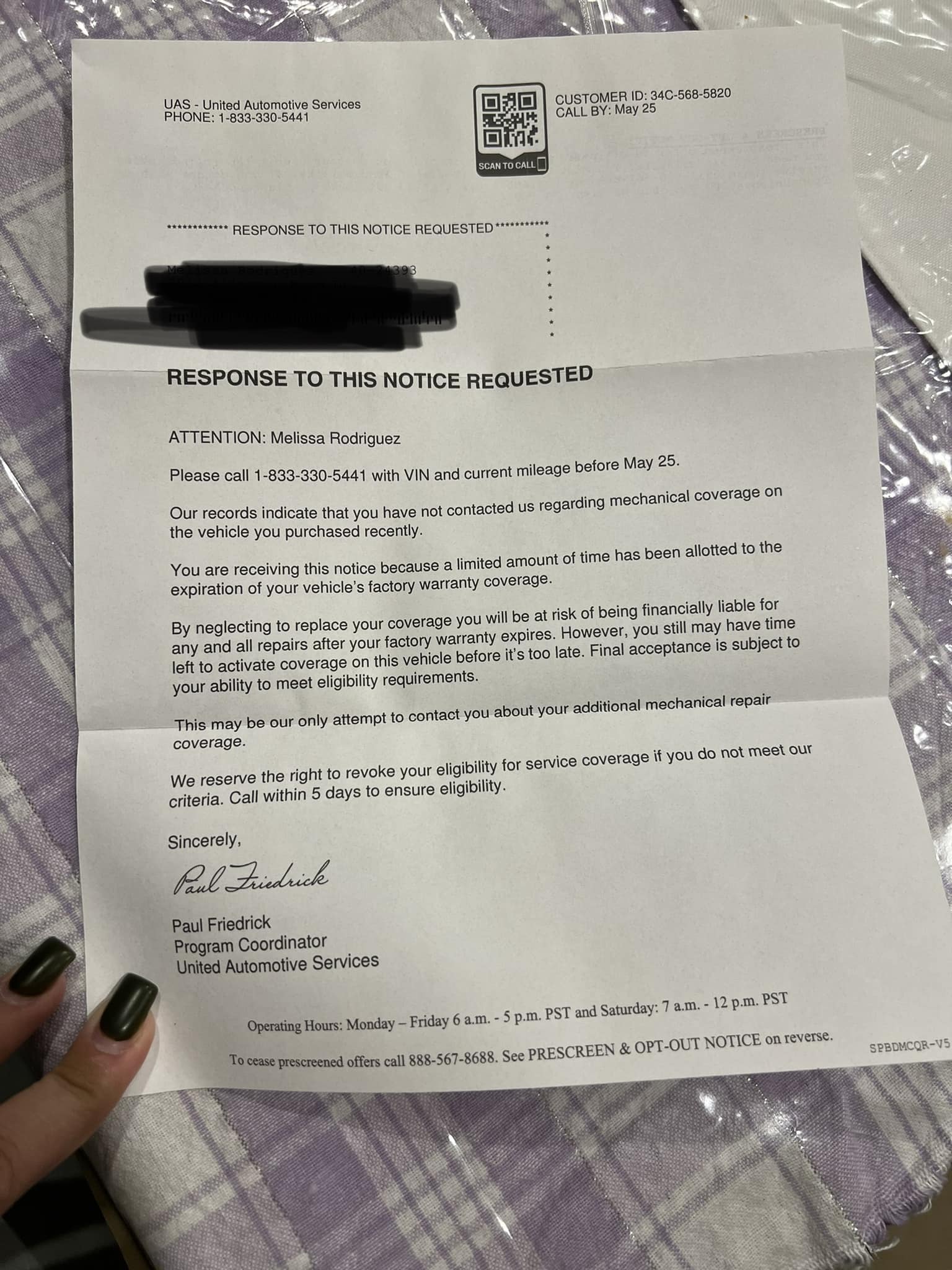 Has anyone received this letter before?