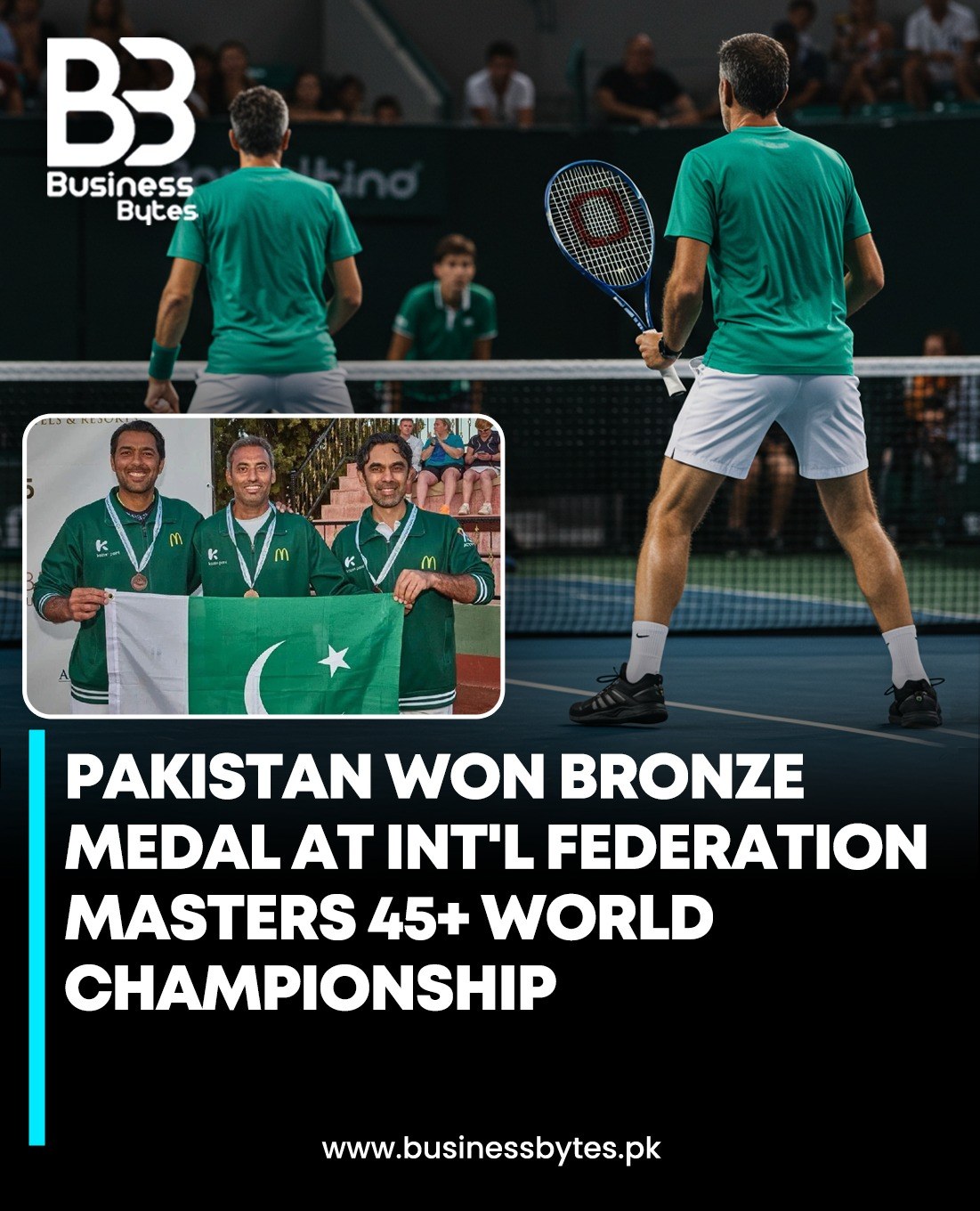 Business - Pakistan secured the bronze medal at the ITF Masters 45 ...