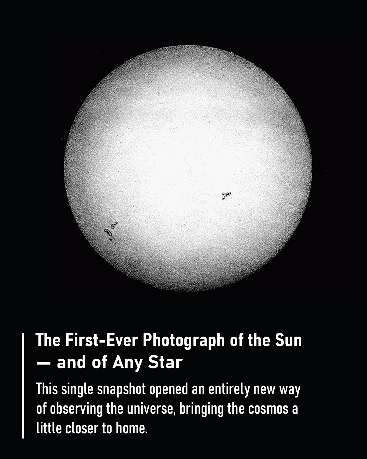 Astronomy - Captured 180 years ago in 1845 by Louis Fizeau and Léon ...