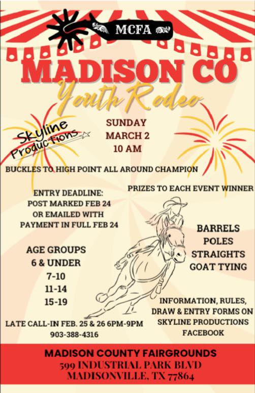 Madison County Rodeo | Madisonville TX