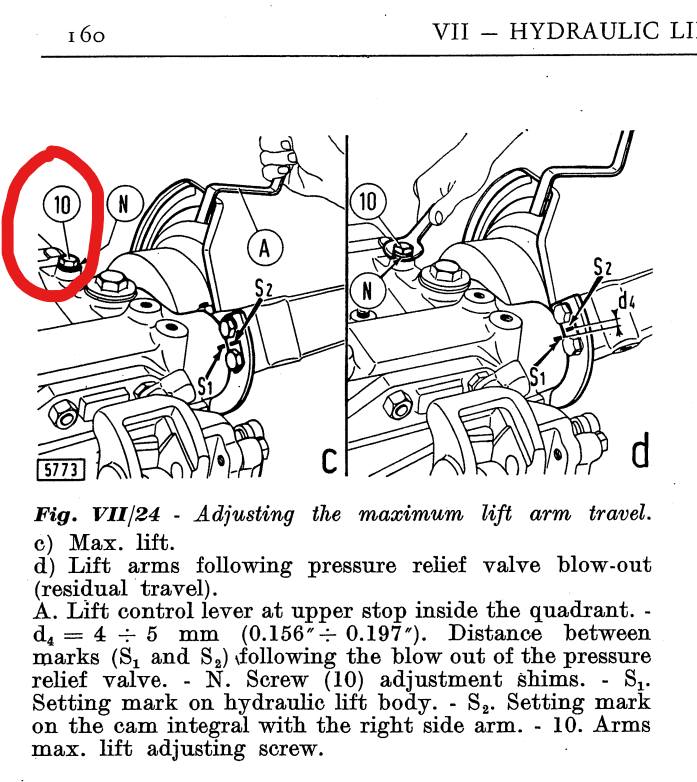 What is the correct length of the adjustment bolt for 640DT rear arms?