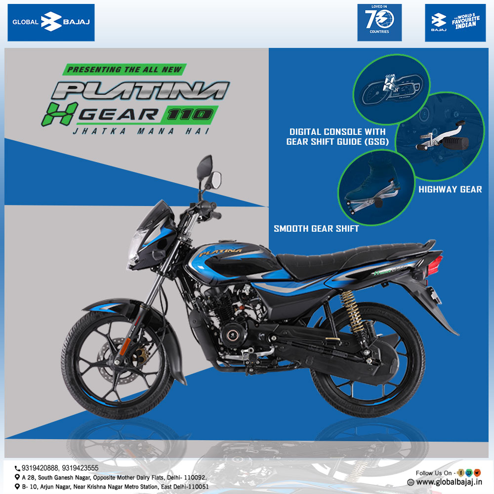 Global Bajaj - THE ALL-NEW PLATINA 110 **H-GEAR** Bajaj...