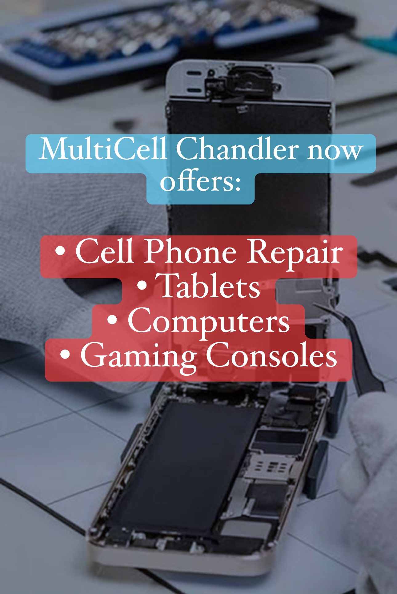 Having issues with your device? 📱💻🎮 In MultiCell Chandler, we