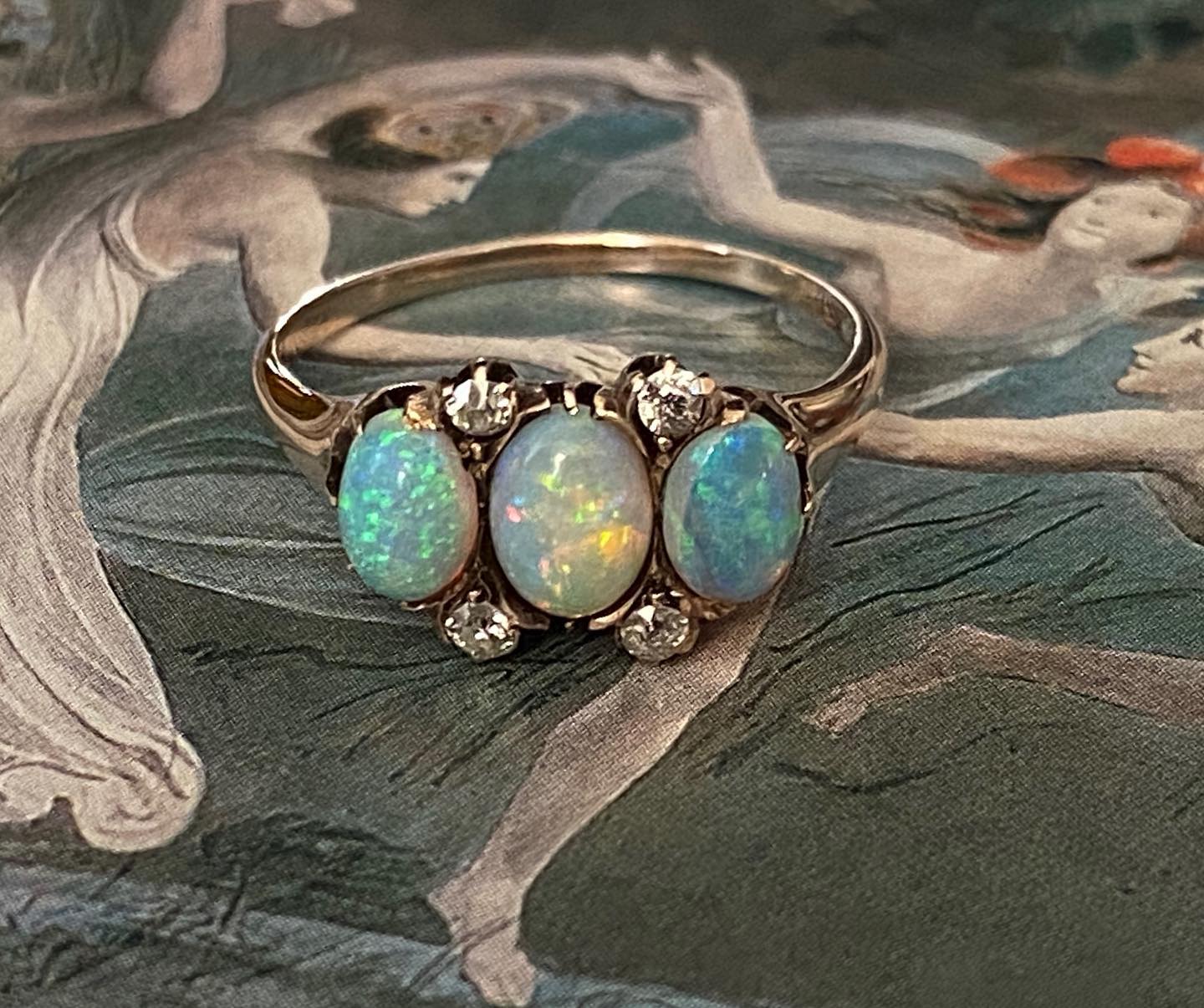 Opals and fairies, a magical... - Runes And Rebus Antiques