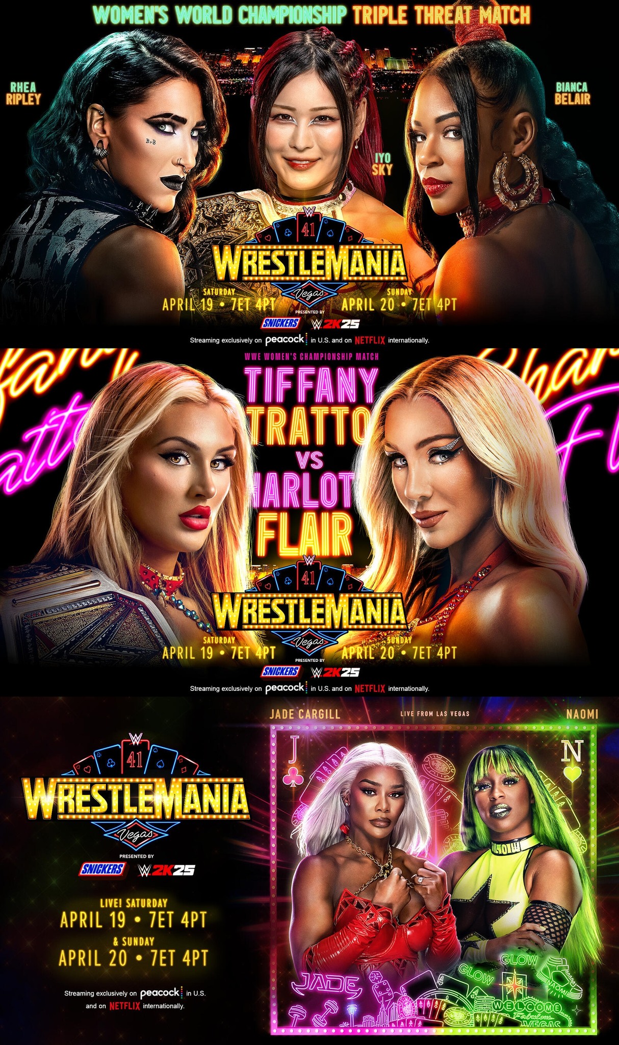 Yo - CONFIRMADO!! #Wrestlemania41 19 & 20/04/2025 IYO SKY (c) vs Bianca ...