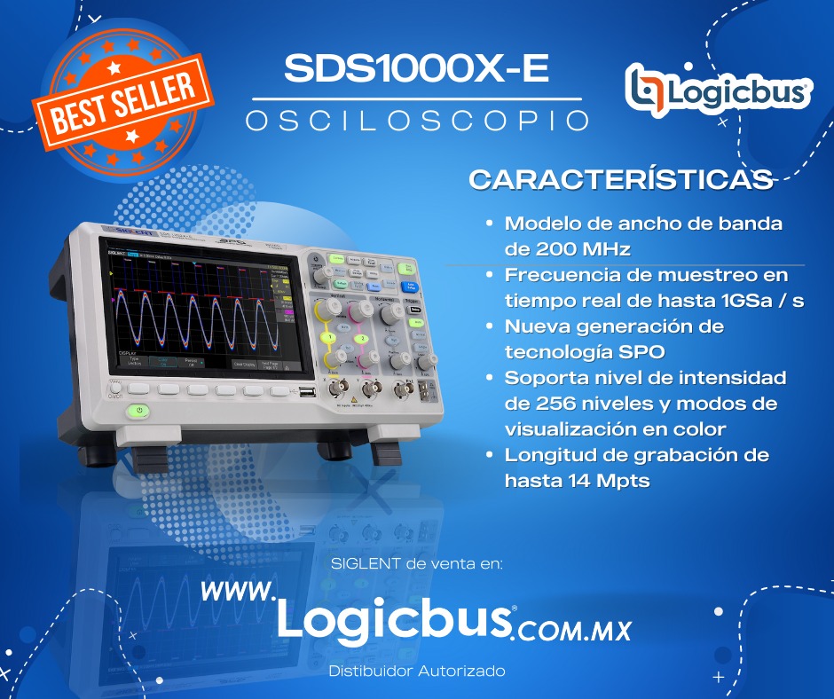 Logicbus - El osciloscopio de la serie SDS1202X-E emplea... | Facebook