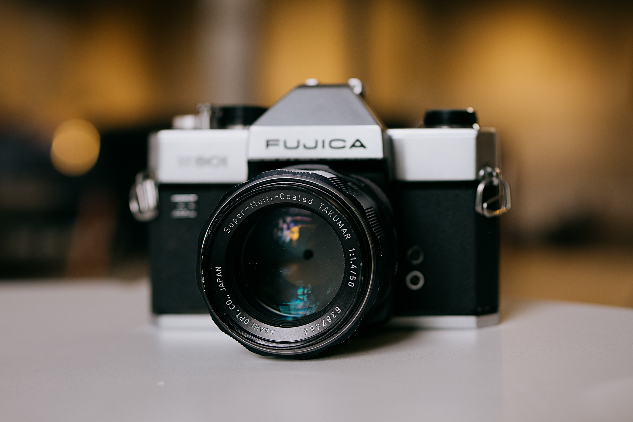 Fujica ST801 -Pentax Takumar 35mm f2.0 -Hama Semi Fisheye 0,42