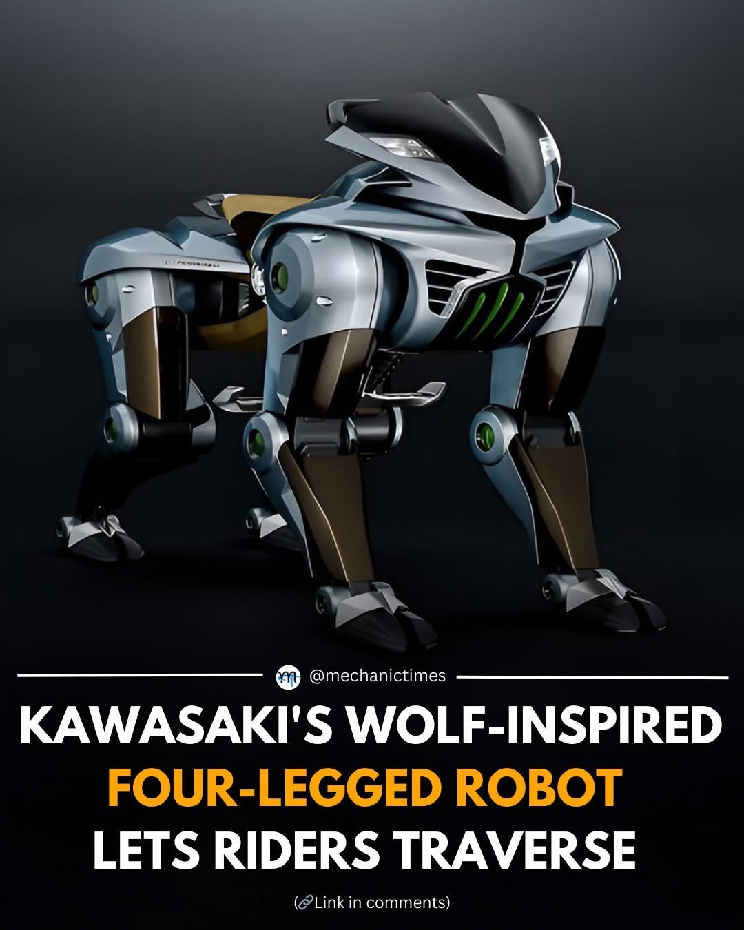 TechTimes - 🐺 Kawasaki Built a Hydrogen-Powered Rideable Robot Wolf ...
