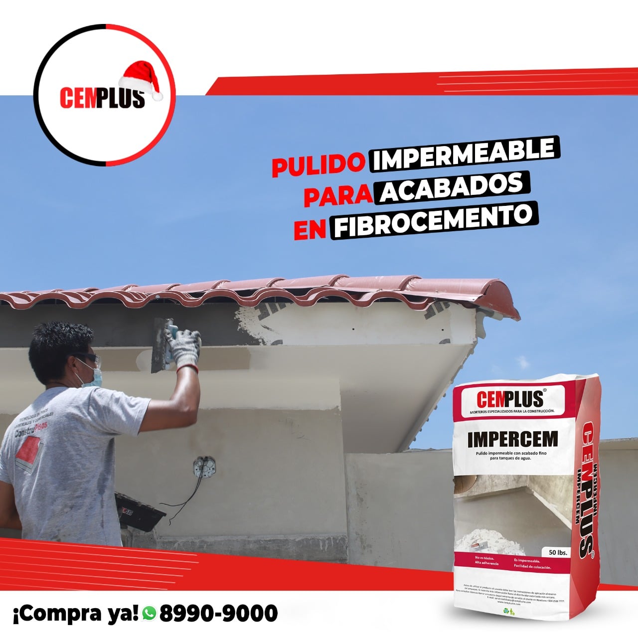 Cemplus - Impercem para acabado fino en fachadas de...