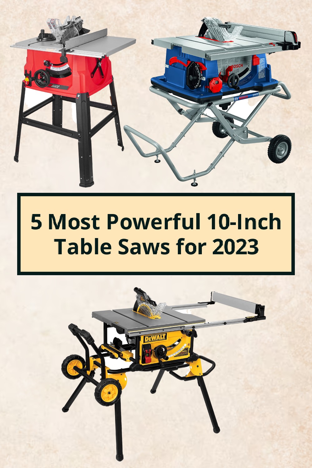 The Owner-Builder - 5 Most Powerful 10-Inch Table Saws for 2022 https ...