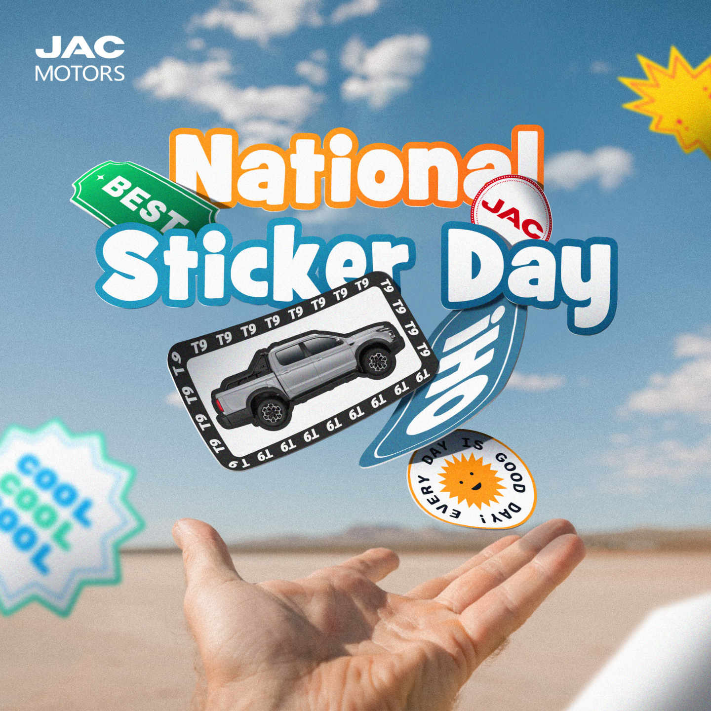 It’s National Sticker Day – so what... - JAC Motors Global | Facebook