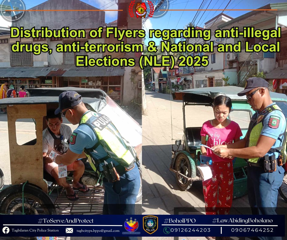 Tagbilaran - Distribution of flyers and conducted dialogues on anti ...