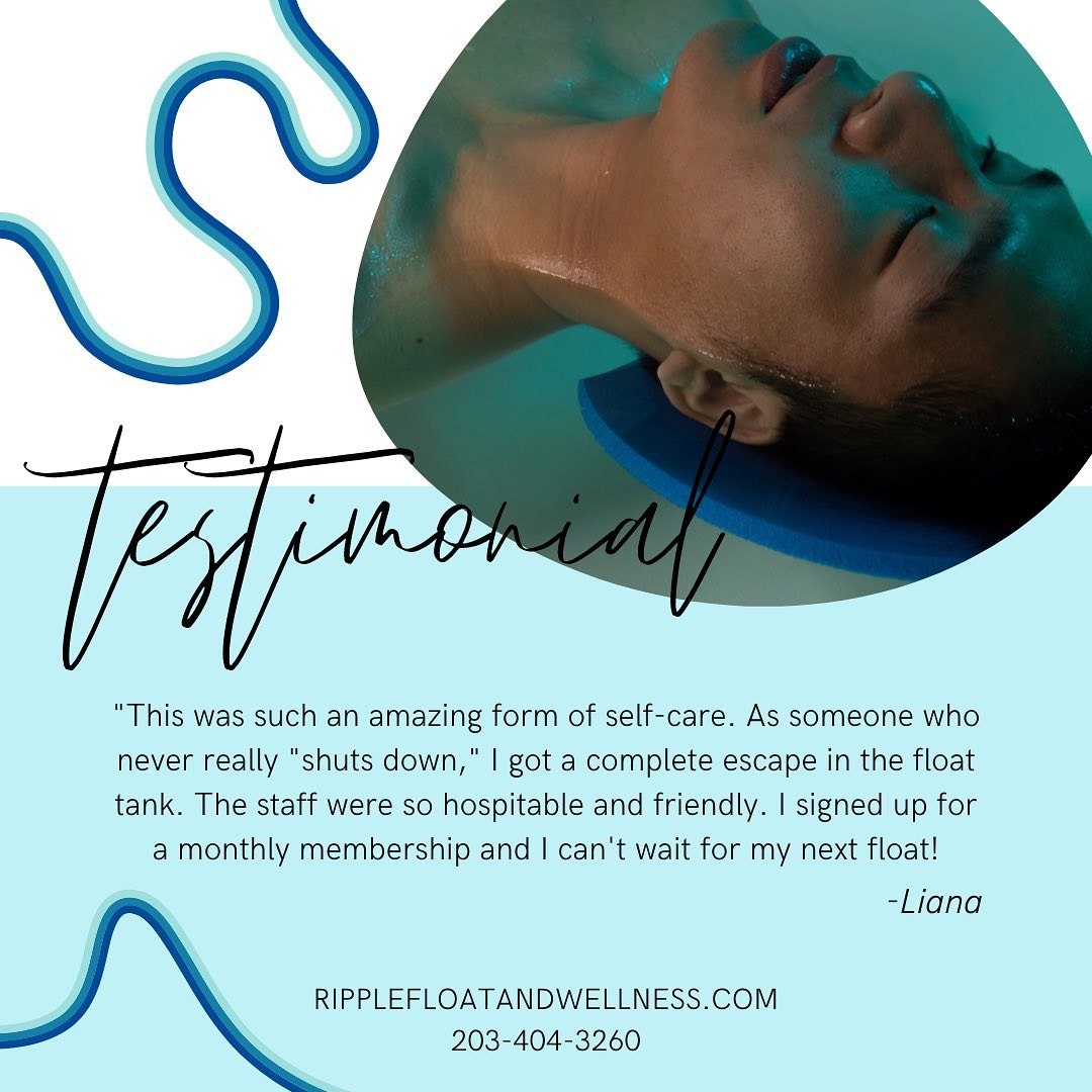 Read what one of our... - Ripple Float and Wellness Center