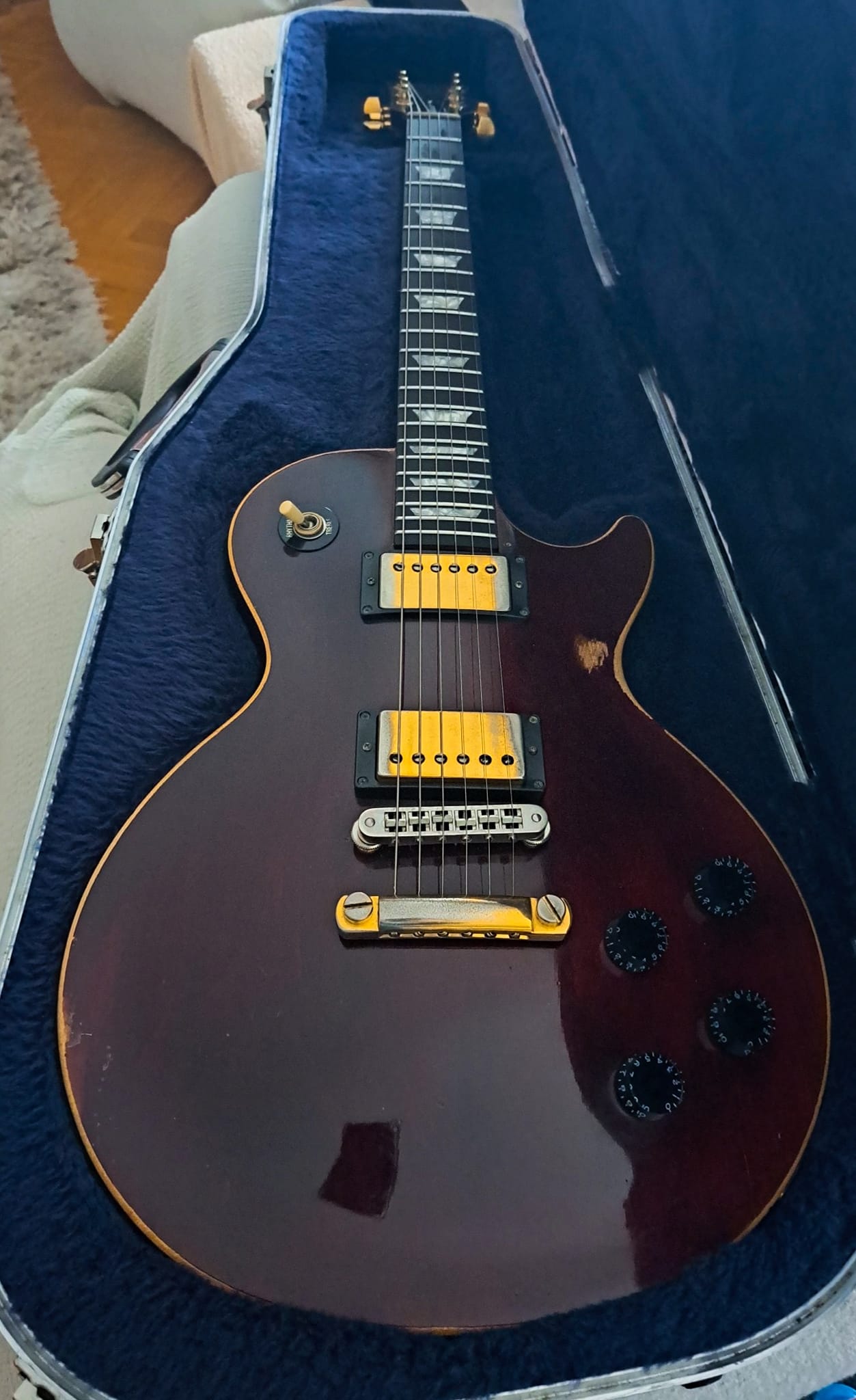 1993 Les Paul Custom guitar from Lamb of God