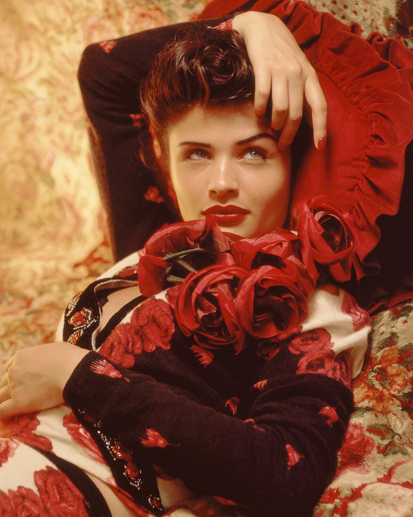 Helena Christensen for GQ magazine, 2007 - Portrait by Michael