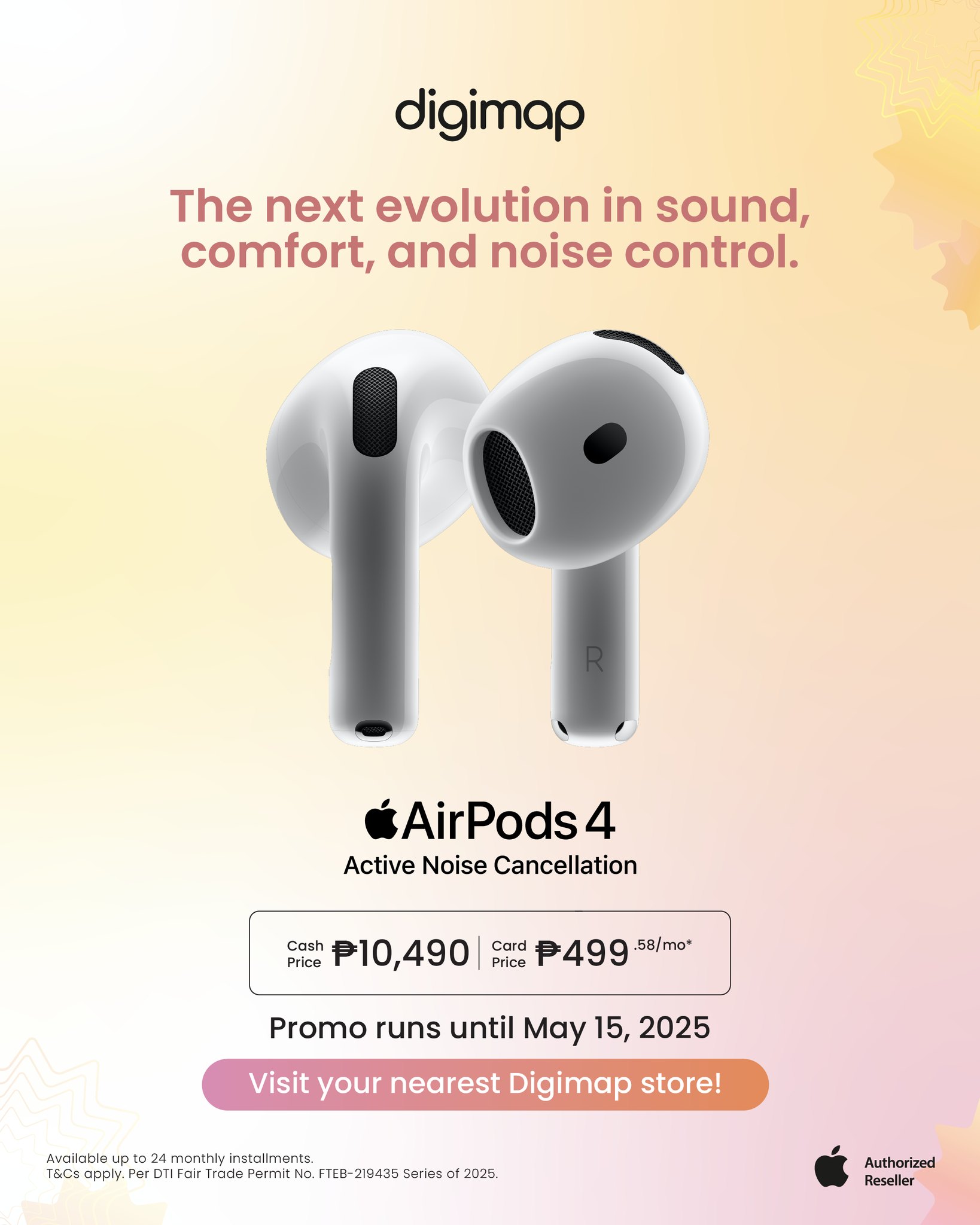 Digimap - 😉🎵 Don't let the sound fade away! 🎵😉 Grab the AirPods 4 with ...