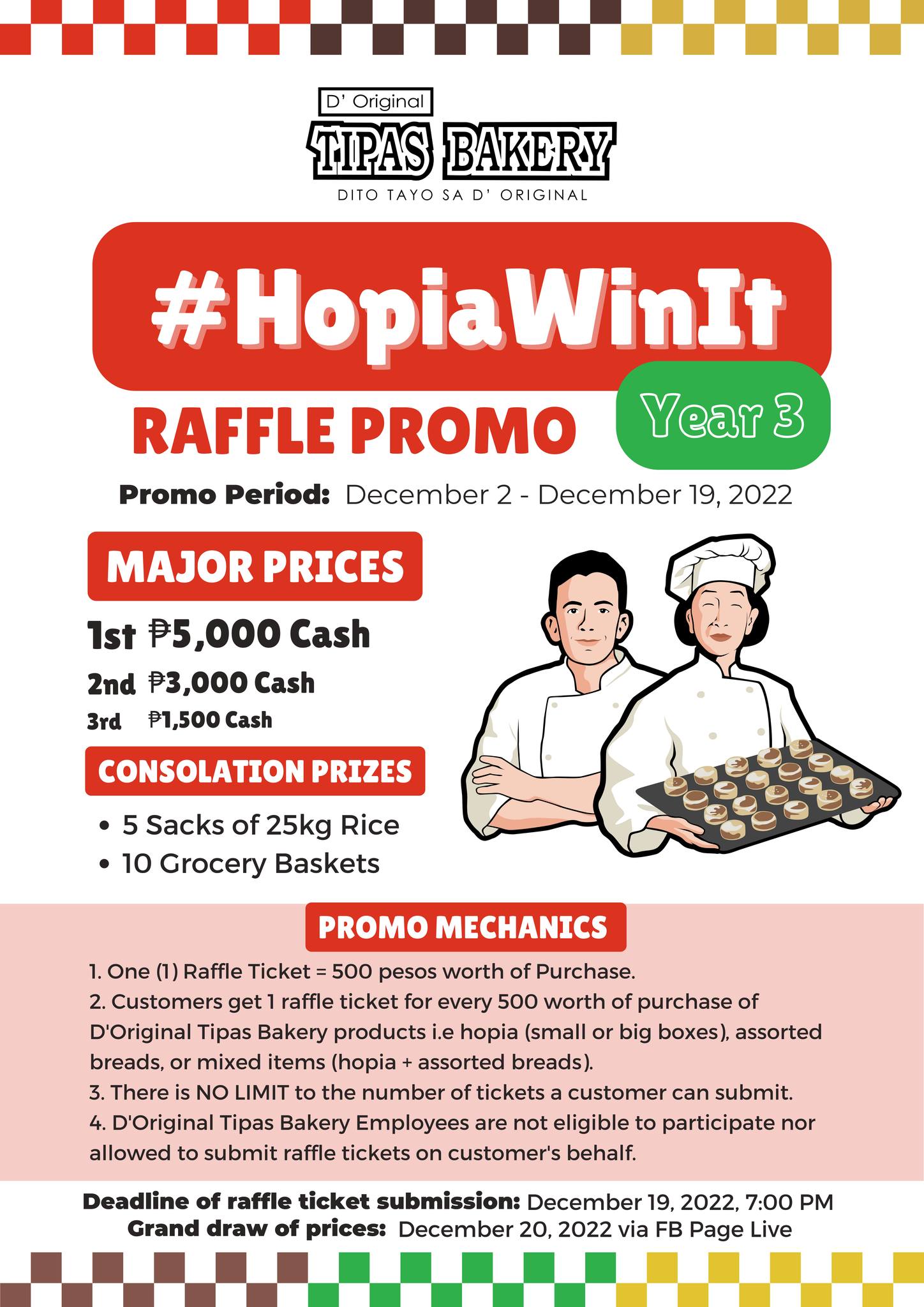 ‼️🎁🎄 #HopiaWinIt YEAR 3 - RAFFLE... - D Original Tipas Bakery