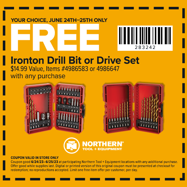 Saturday & Sunday only, stop... - Northern Tool + Equipment | Facebook